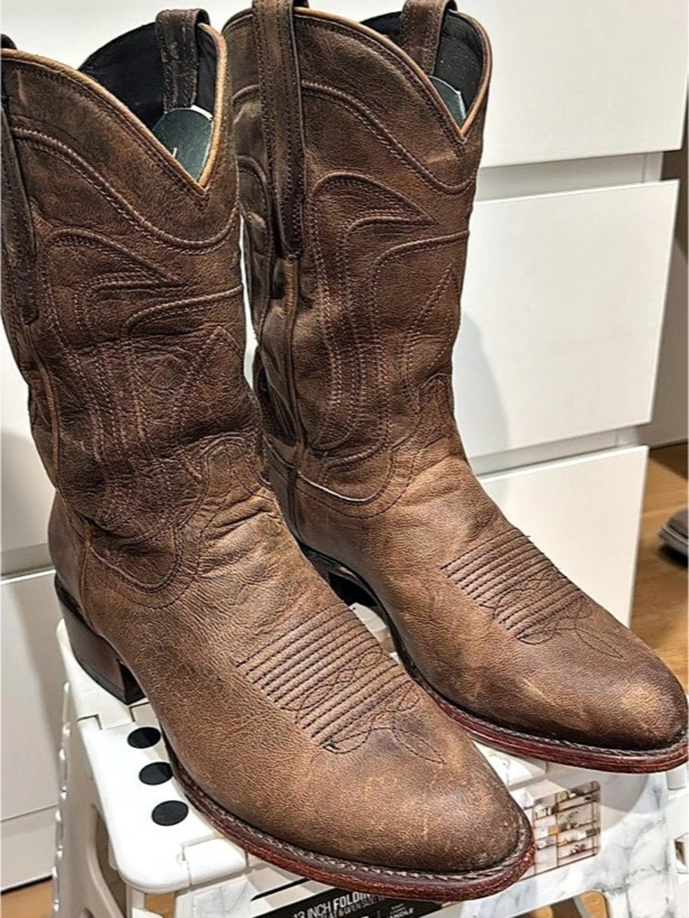 Tecovas The Earl Brown Heeled Western Boots
